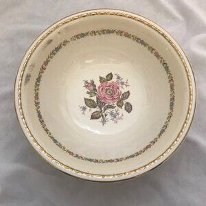 Vintage Homer Laughlin Eggshell Georgian Open Rose Round Serving Bowl